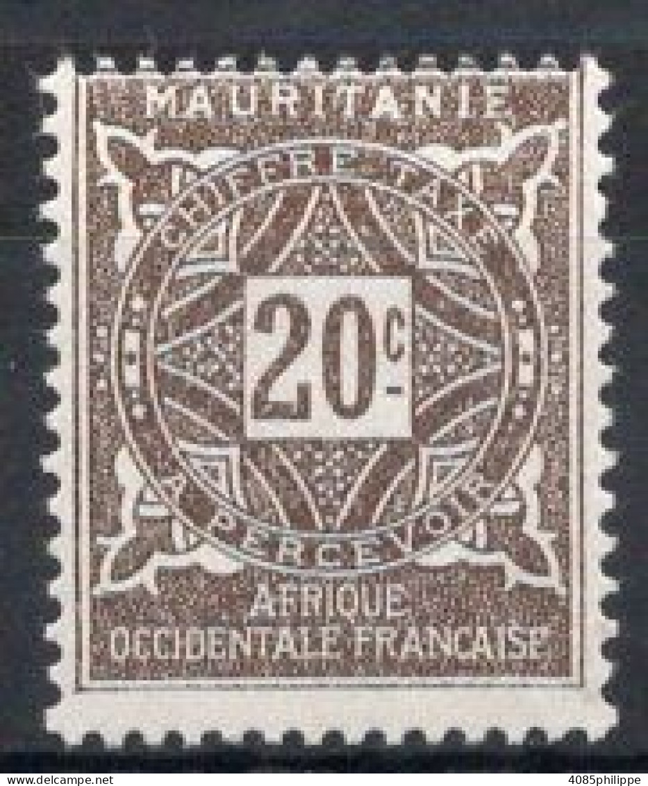 Mauritanie Timbre-Taxe N°20** Neuf Sans Charnière TB Cote : 1€50 - Neufs