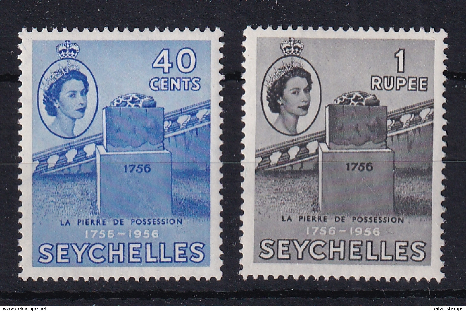 Seychelles: 1956   Bicentenary Of 'La Pierre De Possession'     MH - Seychelles (...-1976)