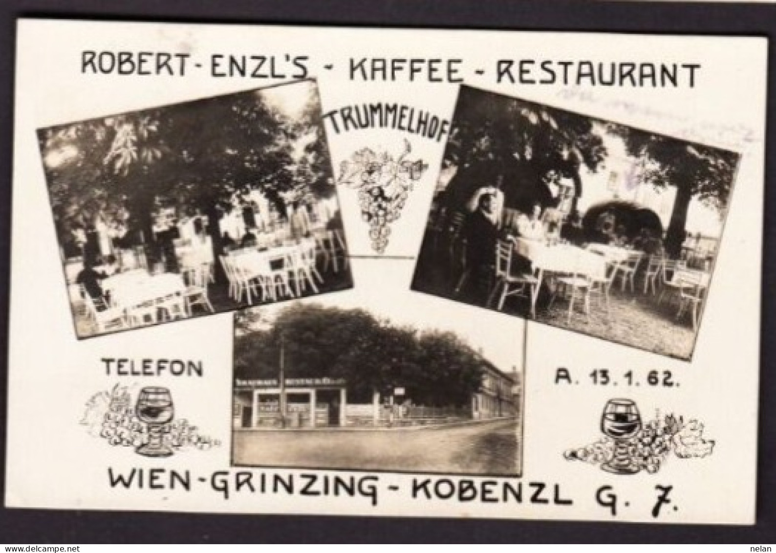 ROBERT ENZL S - KAFFE - RESTAURANT - TRUMMELHOF - WIEN - GRINZING - KOBENZL G. 7 - Vienna Center