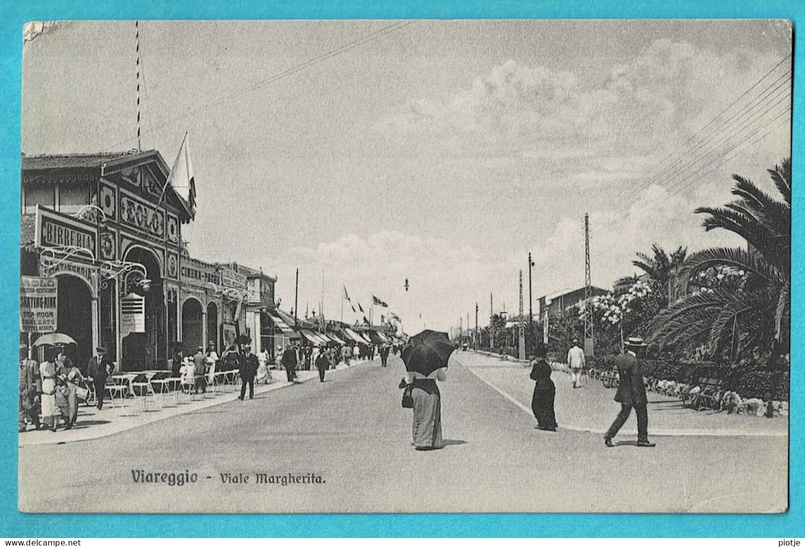 * Viareggio (Toscane - Italia) * (Edit Simi A - Brunner & C. 19401) Viale Margherita, Cinema Eolo, Animée, Old, Rare - Viareggio