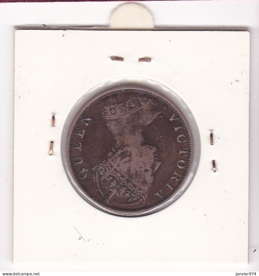 Hong Kong . 1 Cent 1880 . Victoria. Bronze . Frappe Monnaie, KM# 4.1 - Hong Kong