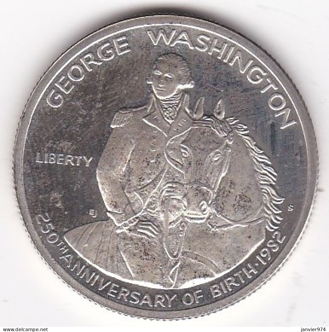 Etats Unis, Half Dollar 1982, George Washington , En Argent, KM# 208 - Sin Clasificación