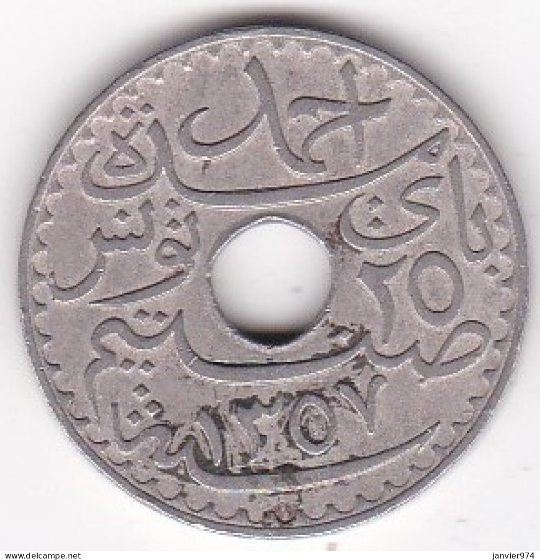 Protectorat Français 25 Centimes 1938 , Bronze Nickel, Lec# 135 - Tunisia