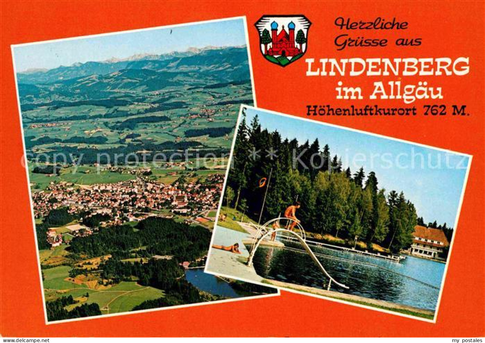 72765565 Lindenberg Allgaeu Freibad Fliegeraufnahme Lindenberg - Lindenberg I. Allg.