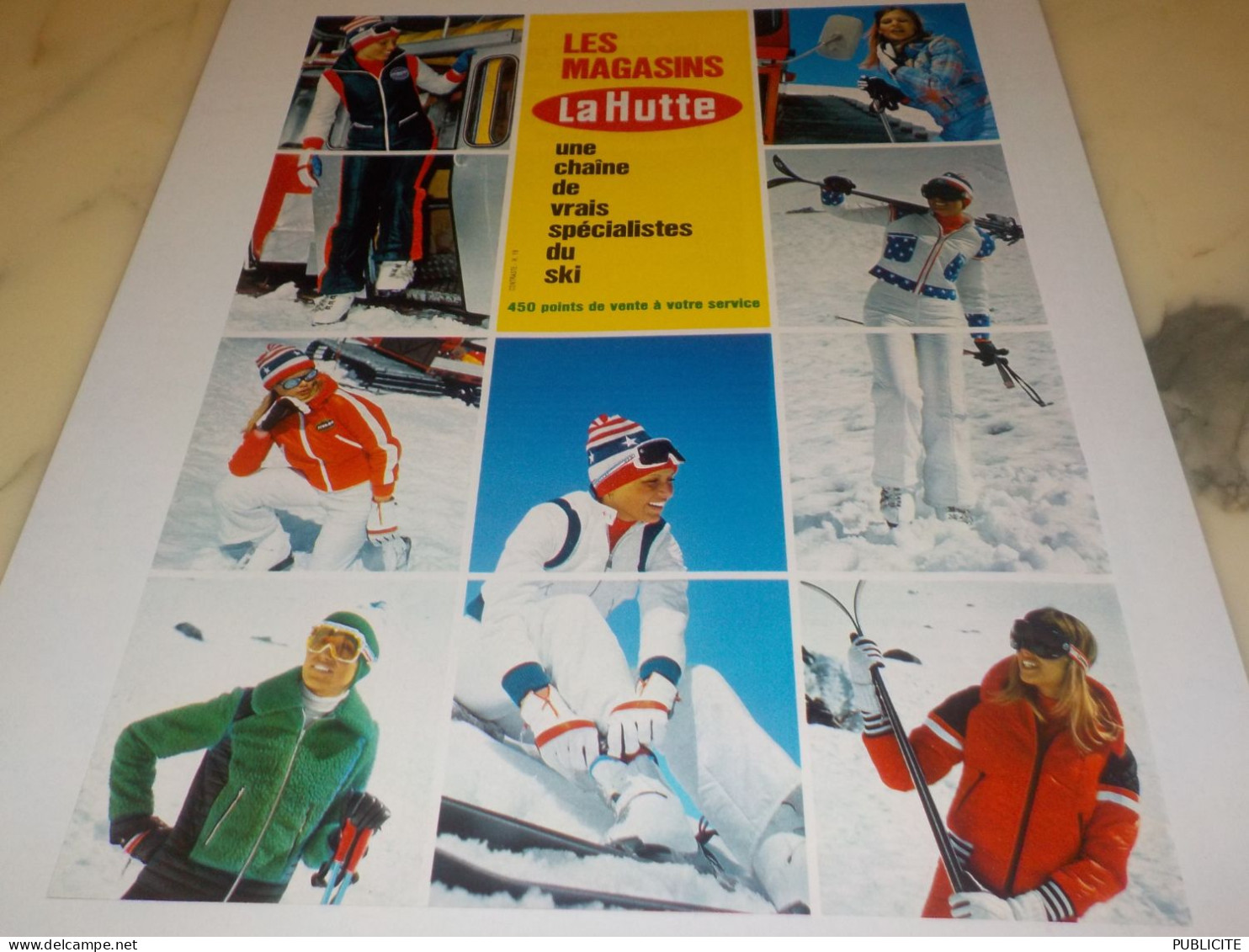 ANCIENNE PUBLICITE VOS LOISIR VUE PAR VUE LA HUTTE   1972 - Publicités