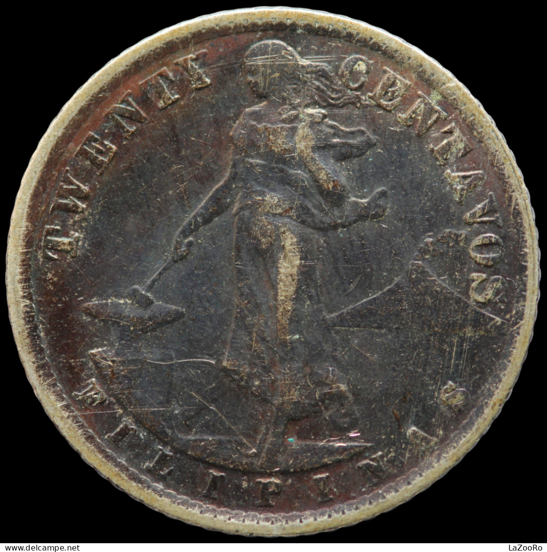 LaZooRo: Philippines 20 Centavos 1938 XF / UNC - Silver - Philippines