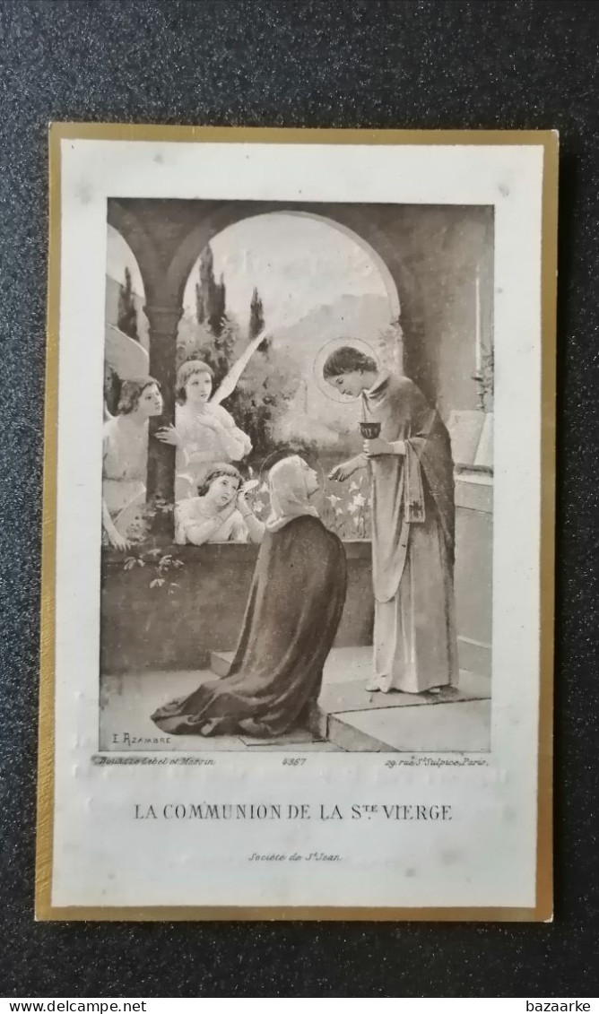 ANDERLECHT 1901 / SOUVENIR DE LA PREMIÈRE COMMUNION DE MARIA VAN DEN HOVE - Communion