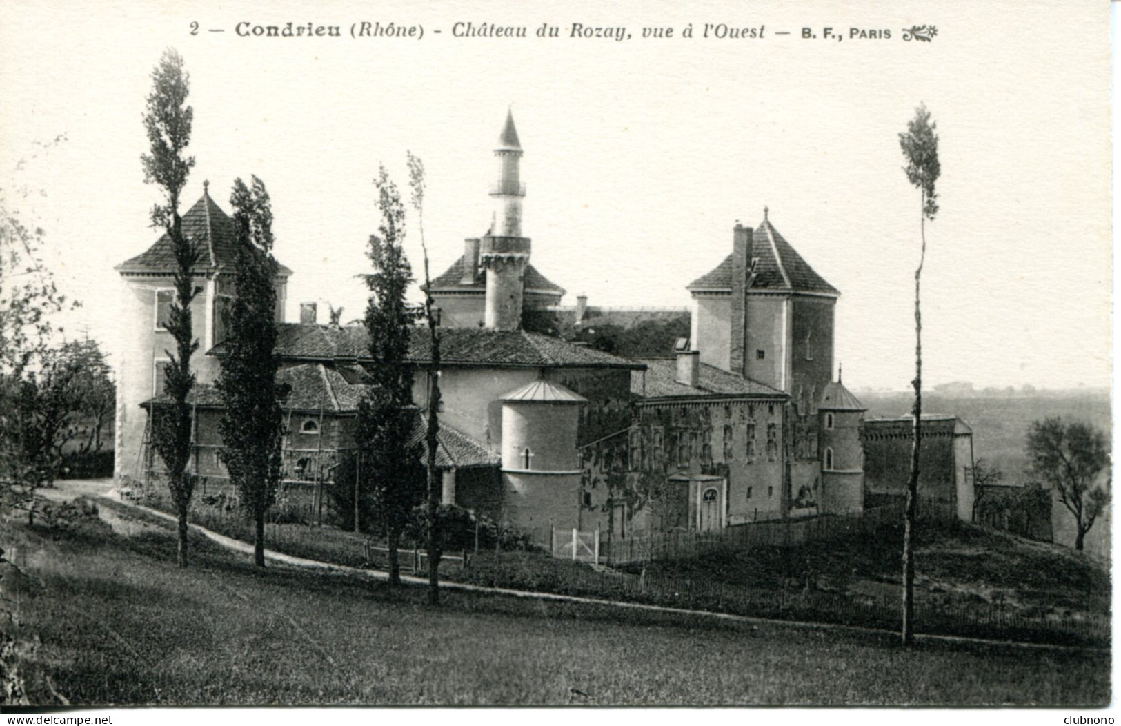 CPA -  CONDRIEU - CHATEAU DU ROZAY - VUE OUEST (ETAT PARFAIT) - Condrieu