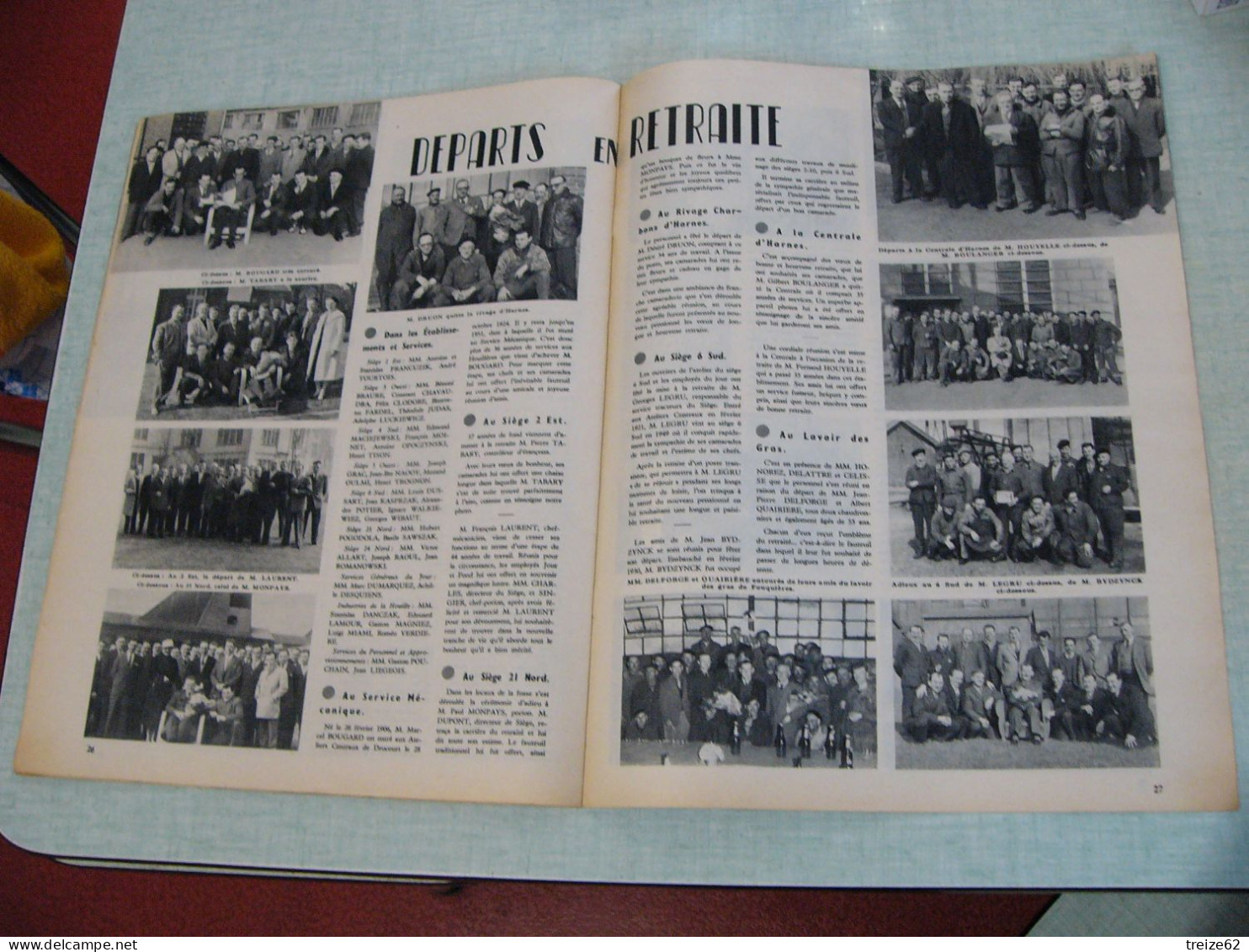 1961 Revue Lumières sur la Mine HENIN LIETARD Drocourt Brasserie La Revanche Carnaval d' Hénin Beaumont Harnes Mineurs