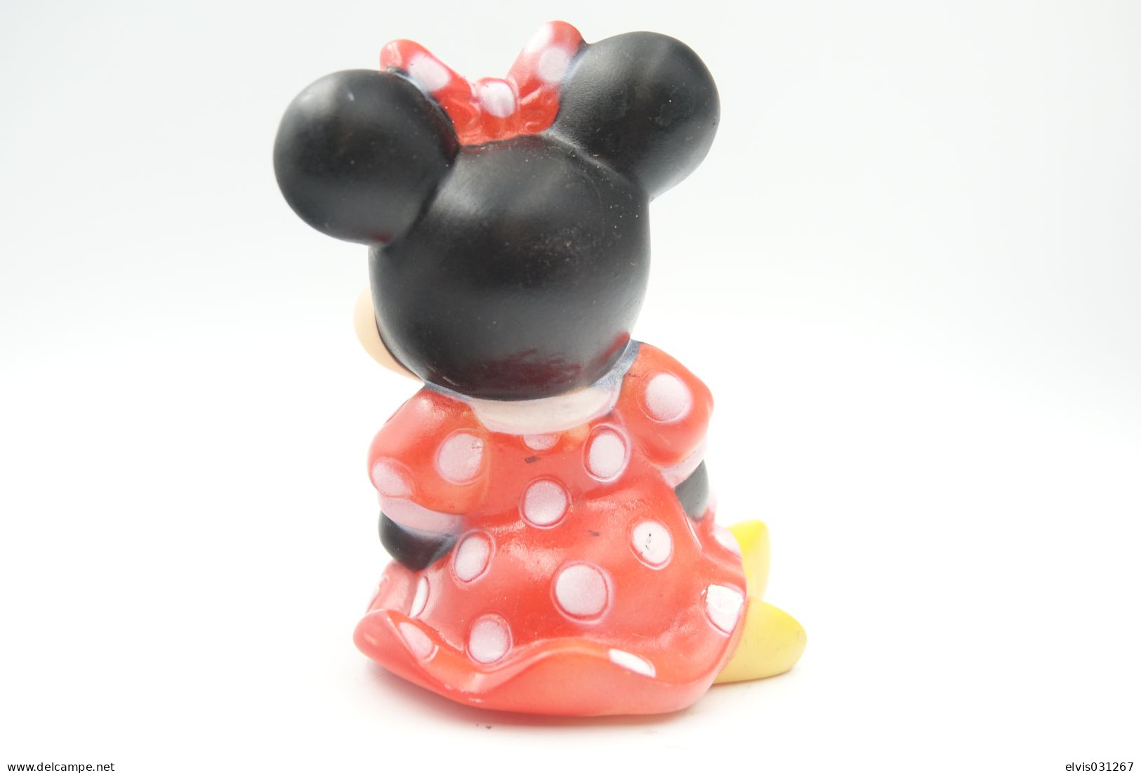 PIEPER POUET SQUEAKY: WALT DISNEY MINNIE MOUSE  - L=11 - Rubber - Vinyl -1980's - Schlümpfe