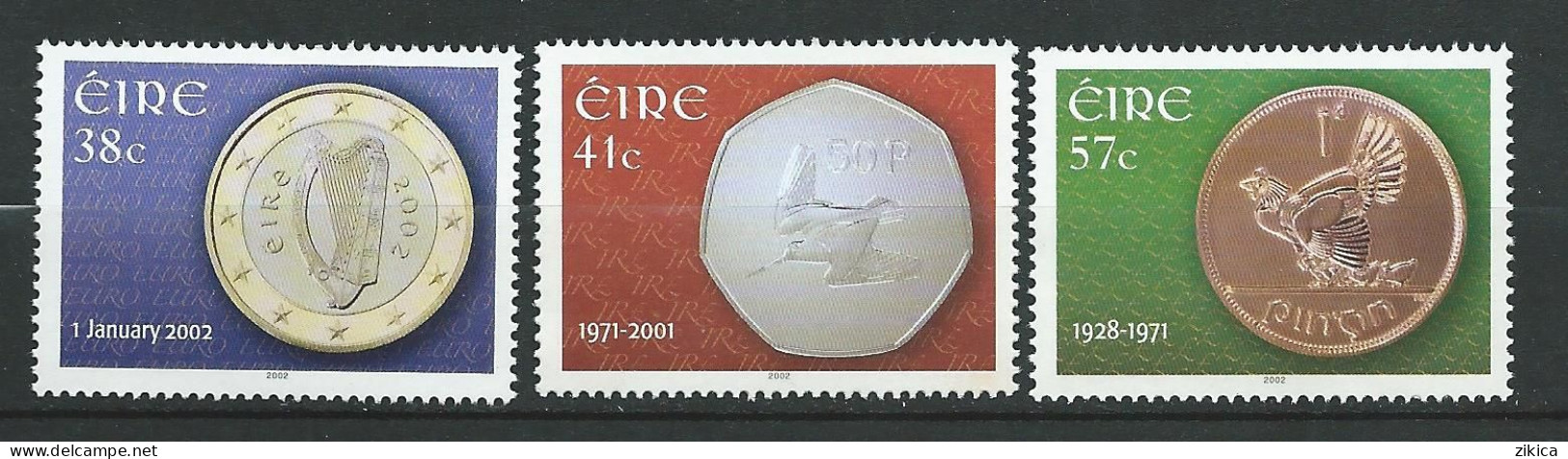 Ireland - 2002 Introduction Of Euro - Coins And Banknotes. MNH** - Neufs