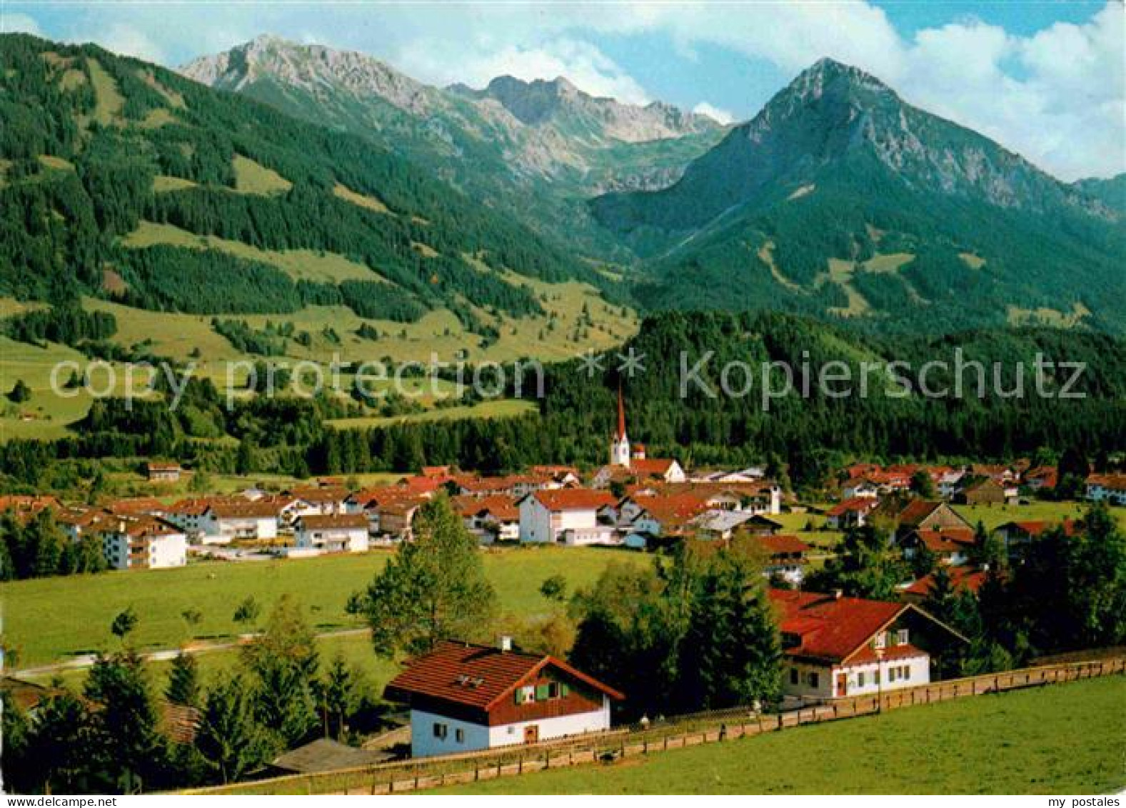 72764497 Fischen Allgaeu Panorama Entschenkopf Nebelhorn Rubihorn Fischen I.Allg - Fischen