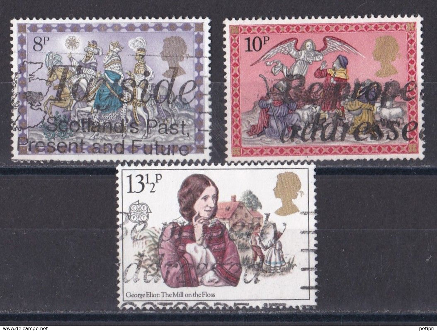 Grande Bretagne - 1971 - 1980 -  Elisabeth II -  Y&T N °  917   918   938    Oblitérés - Gebraucht