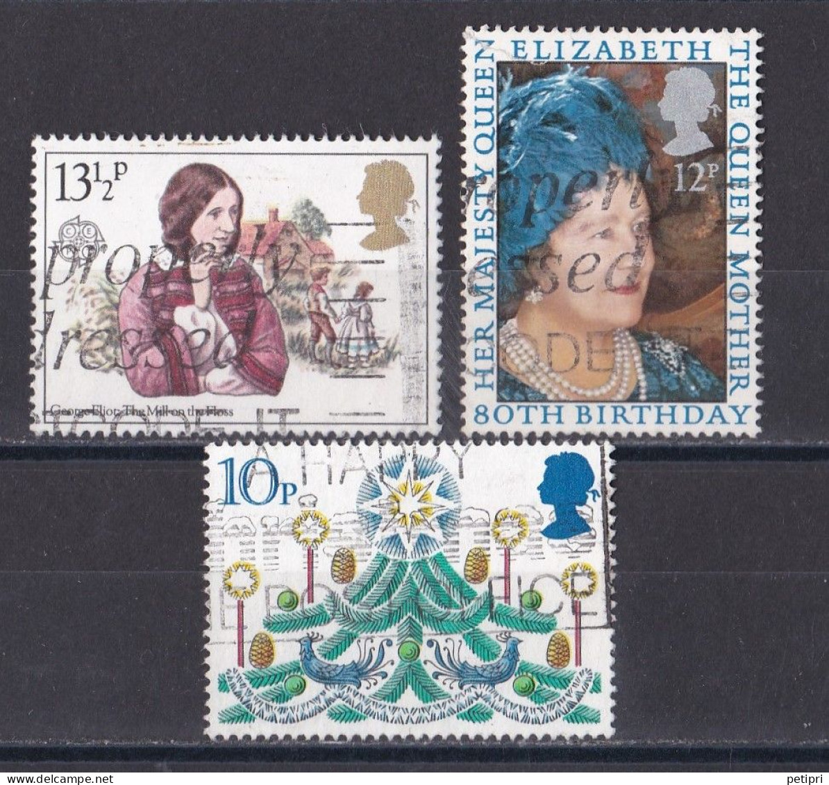 Grande Bretagne - 1971 - 1980 -  Elisabeth II -  Y&T N °  938   950   959   Oblitéré - Usados