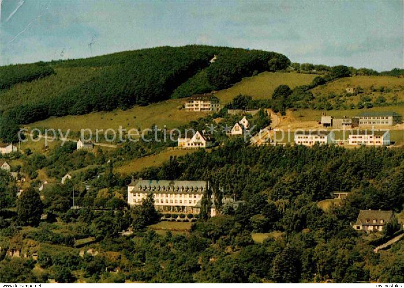 72764265 Muenstereifel Bad Fliegeraufnahme Kurhaus Hotel-Vier-Jahreszeiten Haus- - Bad Muenstereifel