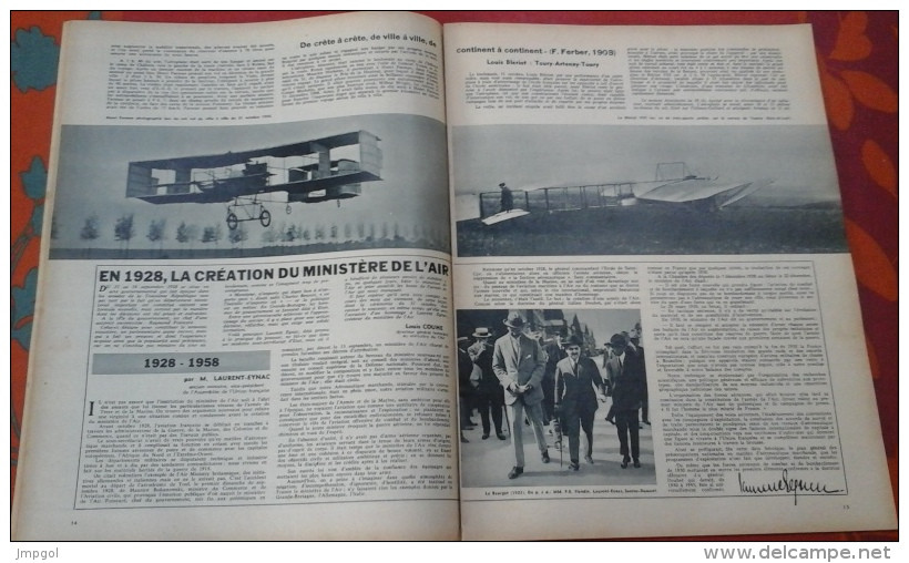 Aviation Magazine N° 262 1 Novembre 1958 Armée De L'air Ecole De Rochefort 100 Ans Photographie Aérienne - Luchtvaart