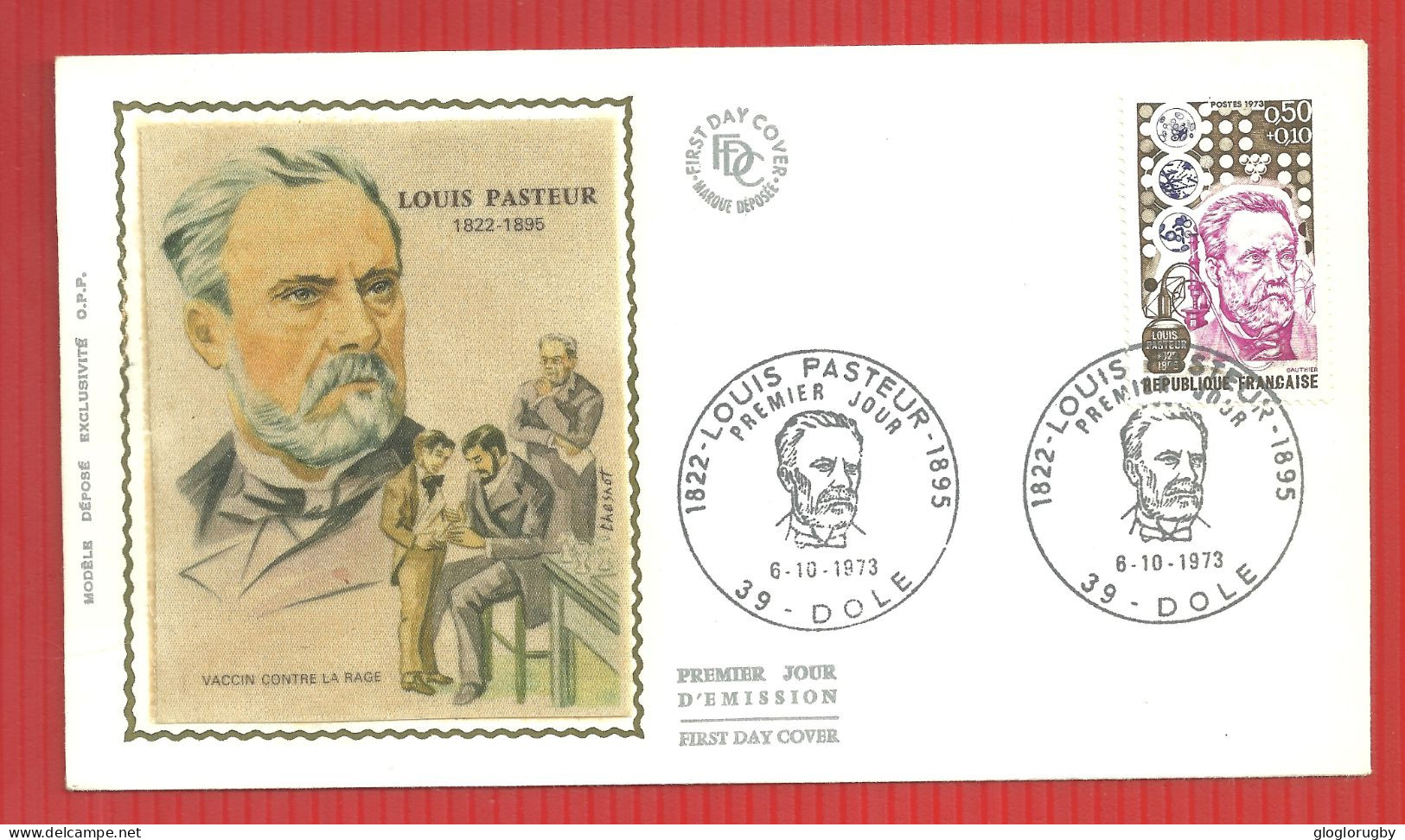 FDC LOUIS PASTEUR  3 4 10 1987 - Louis Pasteur