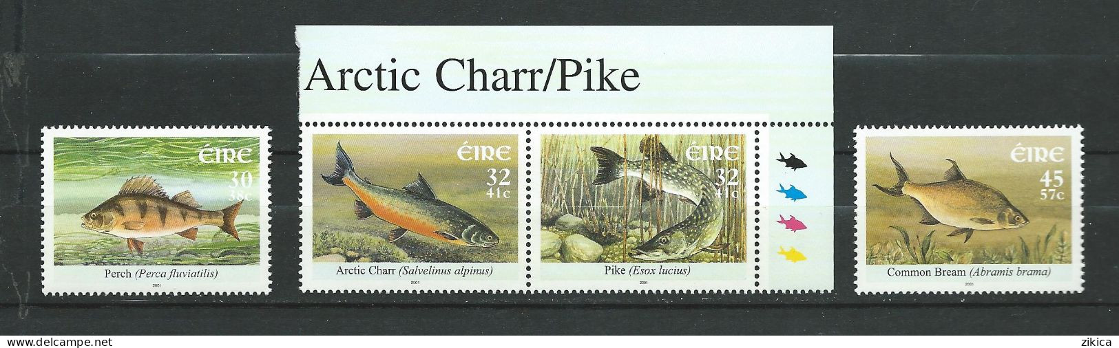 Ireland - 2001 Freshwater Fish. MNH** - Neufs