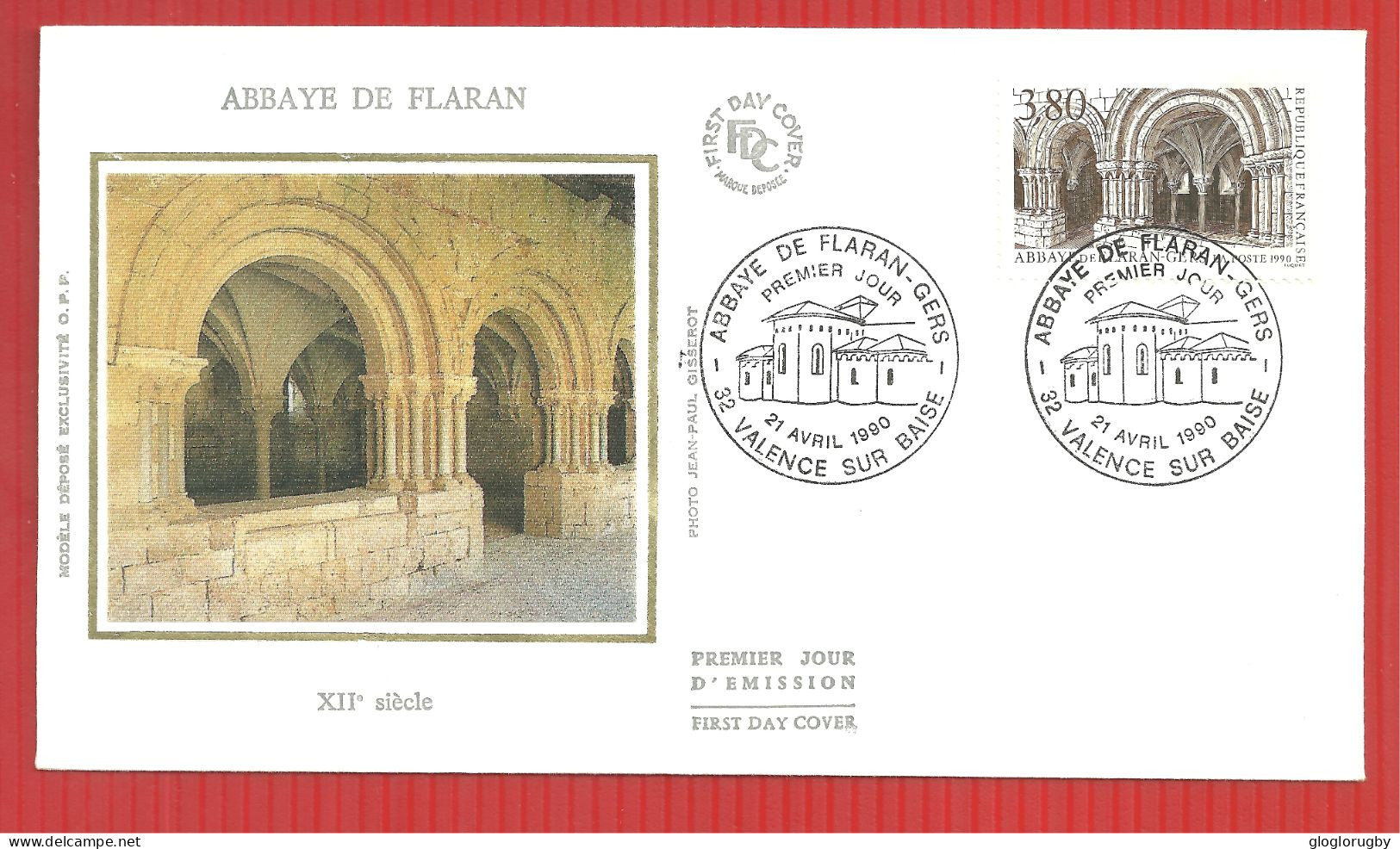 FDC ABBAYE DE FLARAN  21  4 1990 - Abadías Y Monasterios