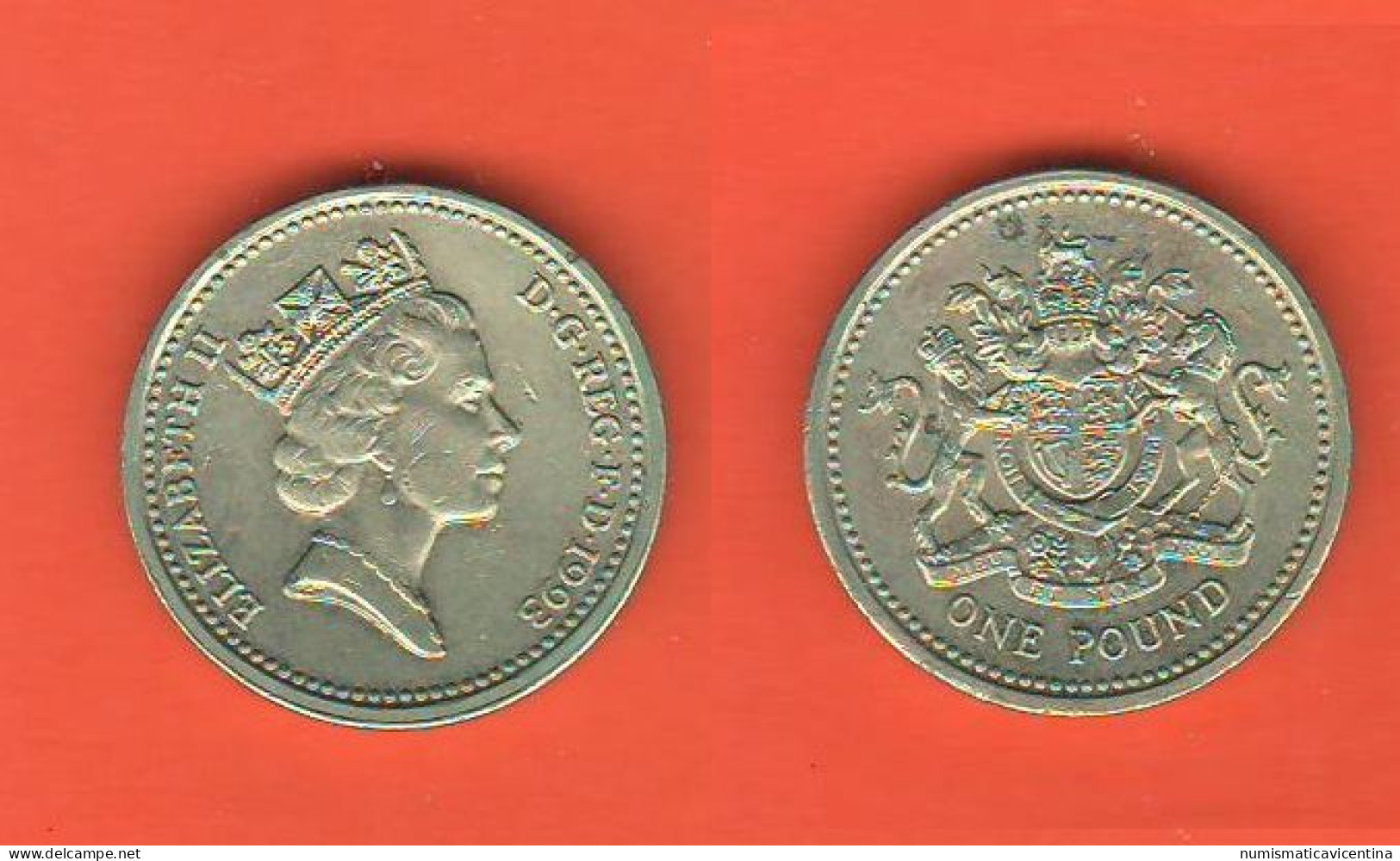 ONE POUND 1993 UK England Britain Bretagne Regno Unito Inghilterra Inglaterra - 1 Pound