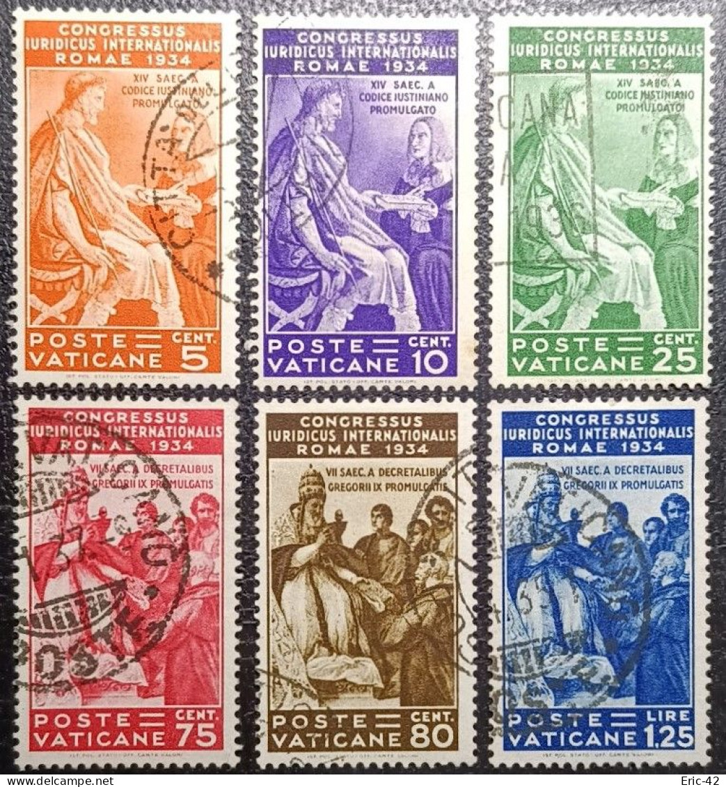 VATICAN. Y&T N°66/71 Série Oblitéré. T.B... - Used Stamps