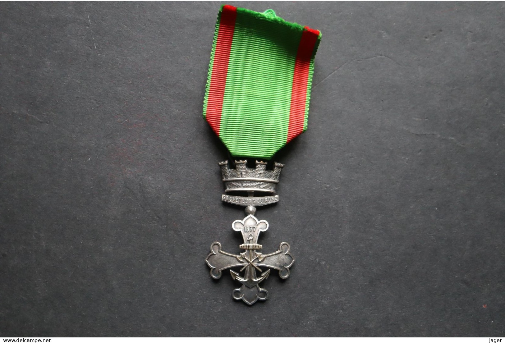 Médaille Ordre 1877 Sauveteurs Du Nord  Attribuée 2 Eme Modele - France