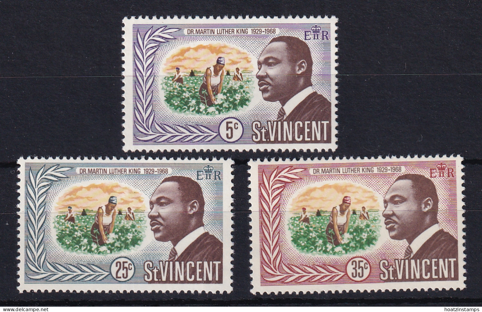 St Vincent: 1968   Martin Luther King Commemoration    MNH - St.Vincent (...-1979)