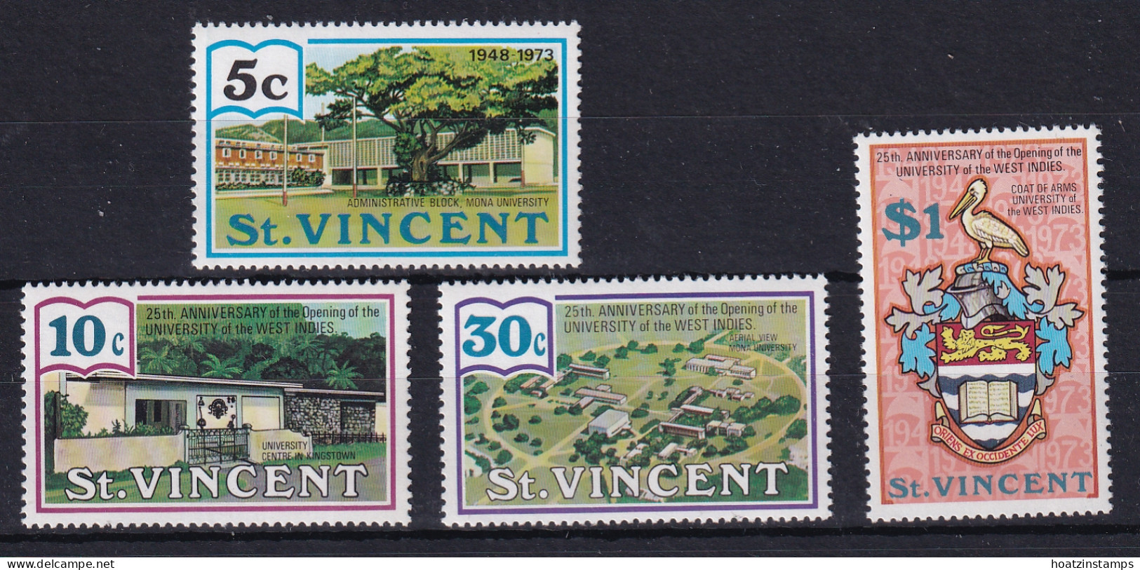 St Vincent: 1973   25th Anniv Of West Indies University     MNH - St.Vincent (...-1979)