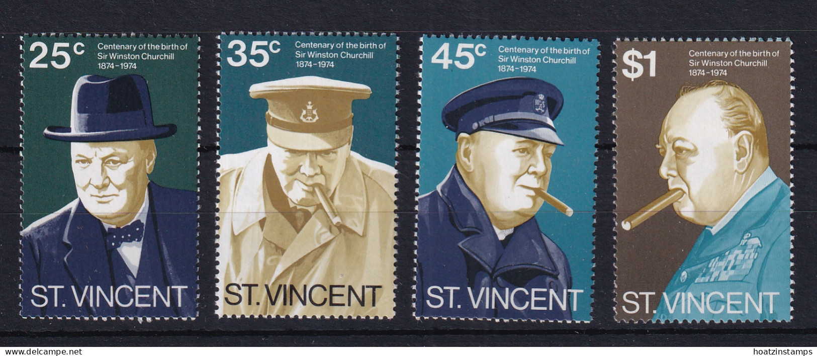 St Vincent: 1974   Churchill Birth Centenary     MNH - St.Vincent (...-1979)