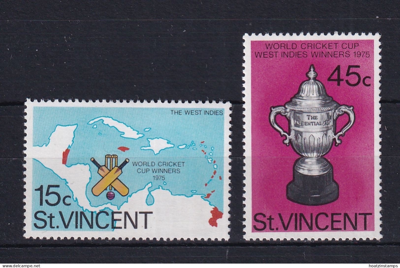 St Vincent: 1976   West Indian Victory In World Cup Cricket     MNH - St.Vincent (...-1979)