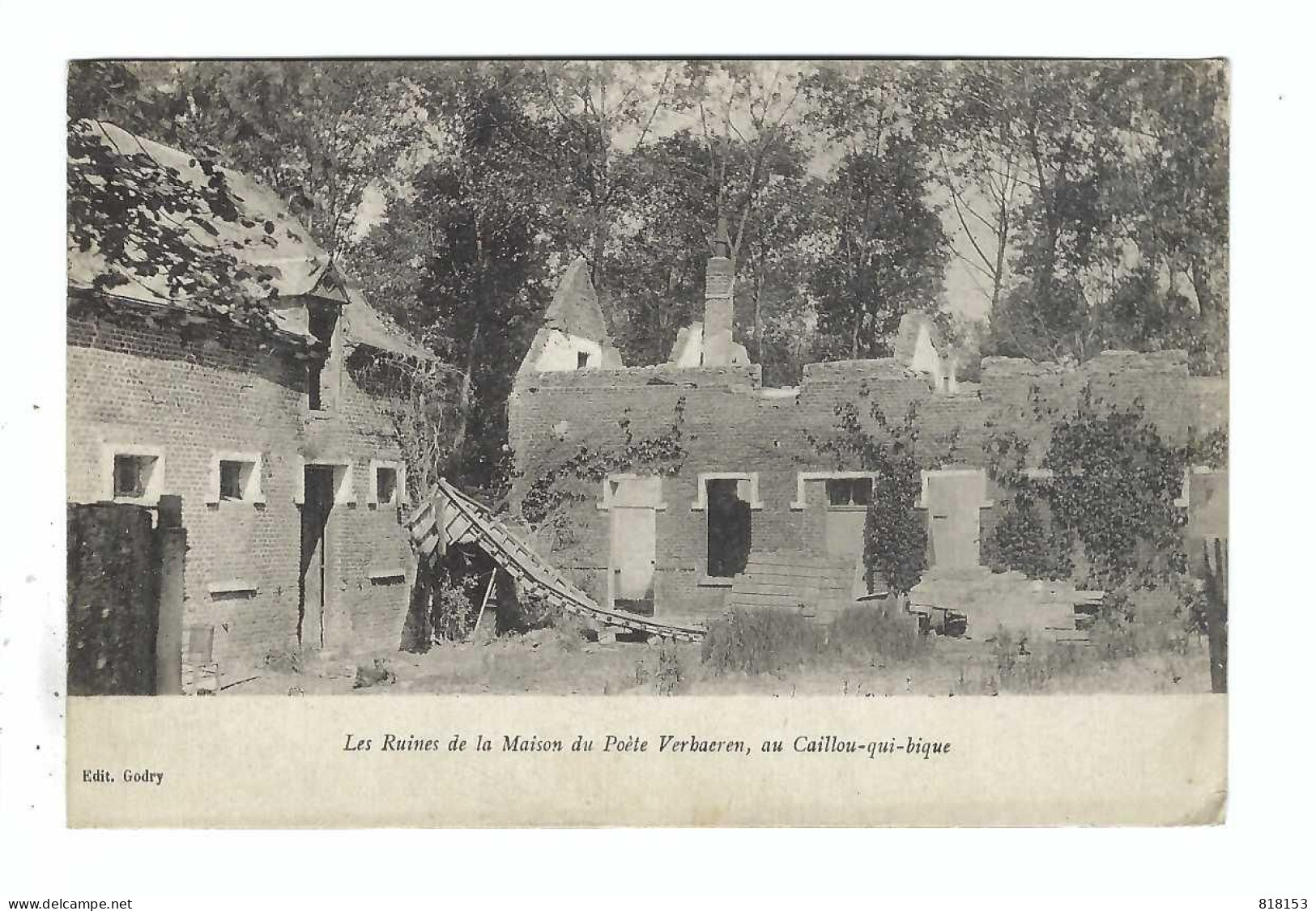 Caillou-qui-bique  Les Ruines De La Maison Du Poète Verhaeren - Honnelles