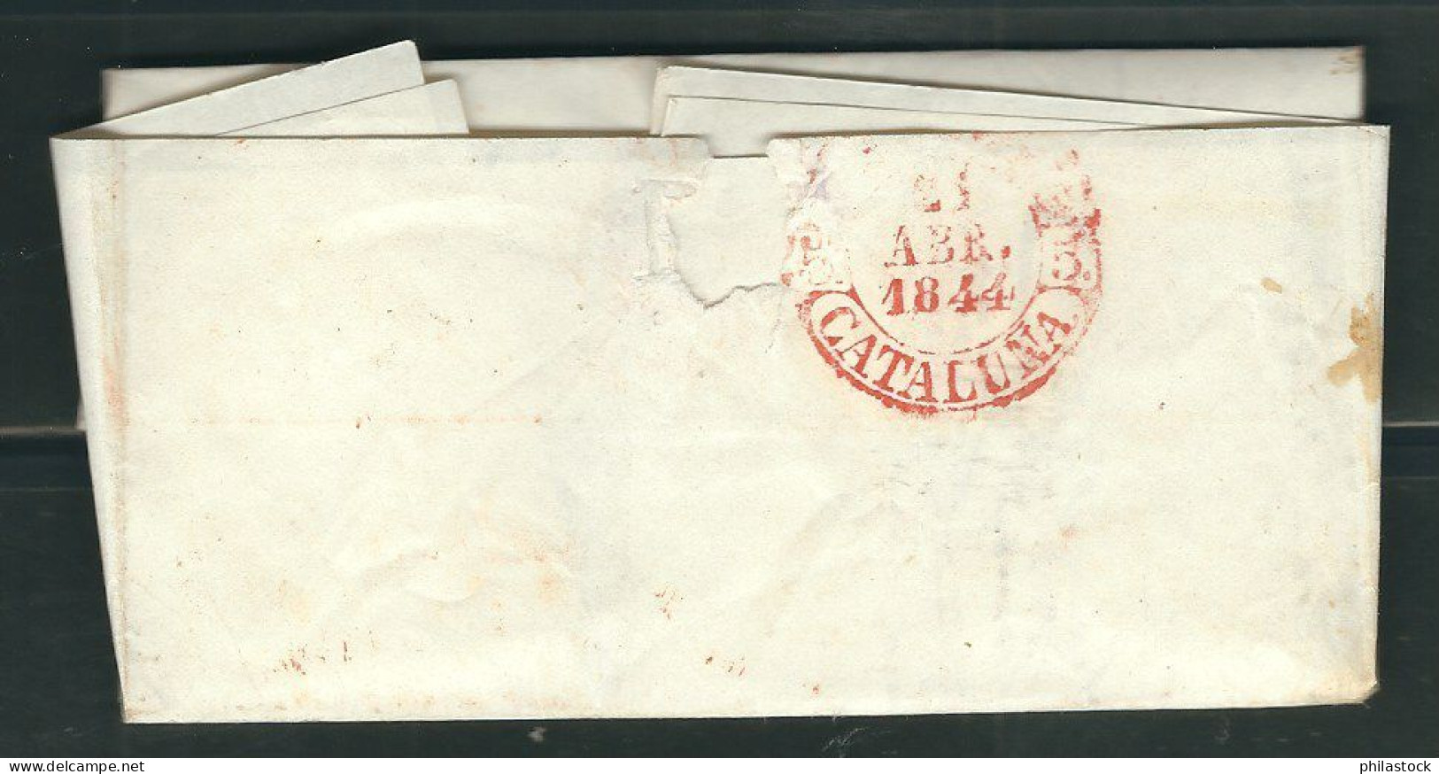 ESPAGNE 1844 Marque Postale  Taxée De Manresa - ...-1850 Vorphilatelie