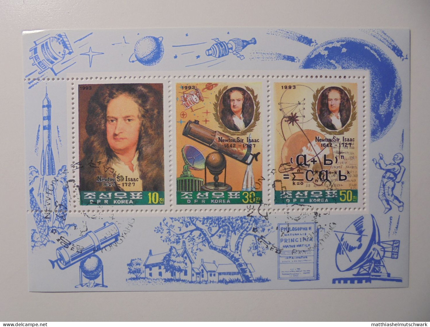 Persönlichkeit: 1993 The 350th Anniversary Of The Birth Of Sir Isaac Newton, 1643-1727 1. - Fysica