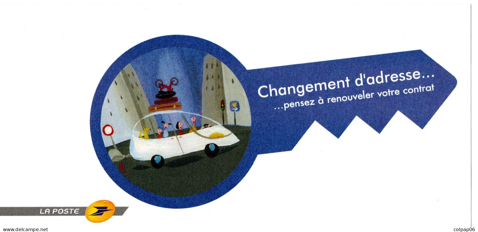 Déménagement - Changement D'adresse - Service Gratuit De La Poste - Pseudo-officiële  Postwaardestukken