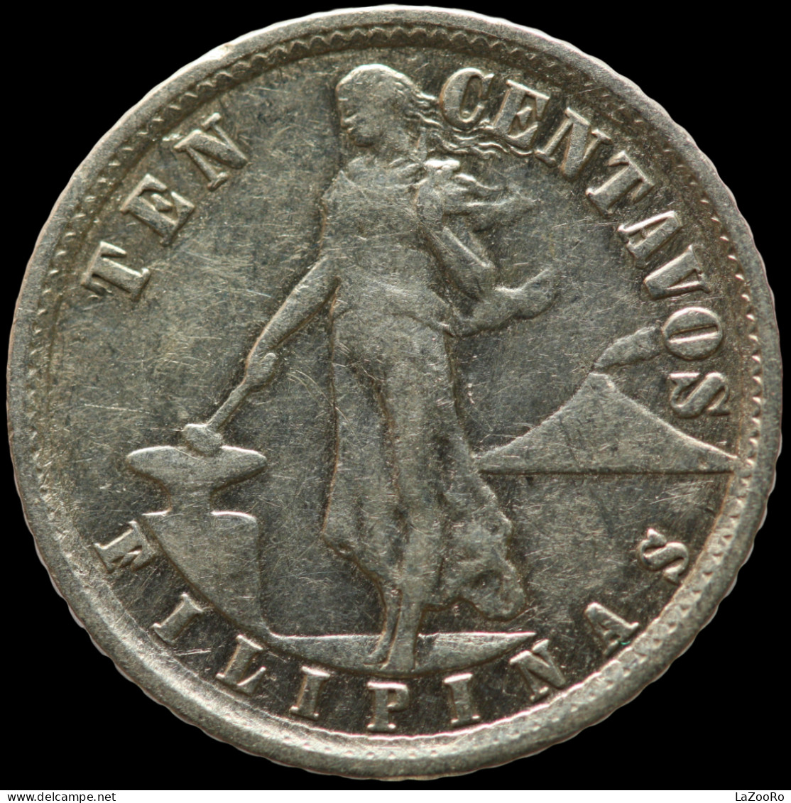 LaZooRo: Philippines 10 Centavos 1938 XF - Silver - Filippine