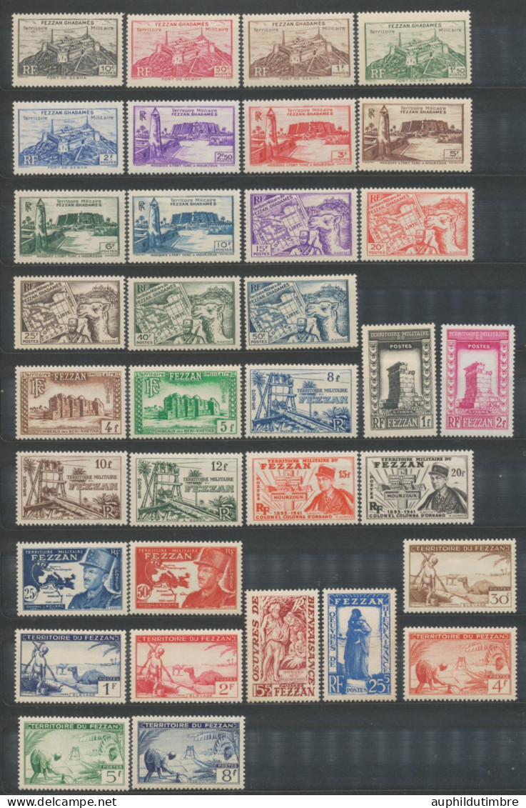 Colonies Françaises FEZZAN N°28 à 67 N**/N* Cote 148,75€ N3514 - Unused Stamps