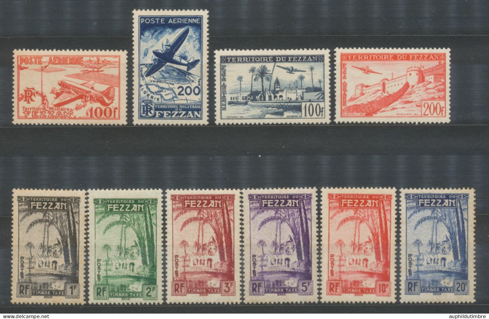 Colonies Françaises FEZZAN PA N°4 à 7 Et Taxes N°6 à 11 N**/N* C 73€ N3515 - Unused Stamps