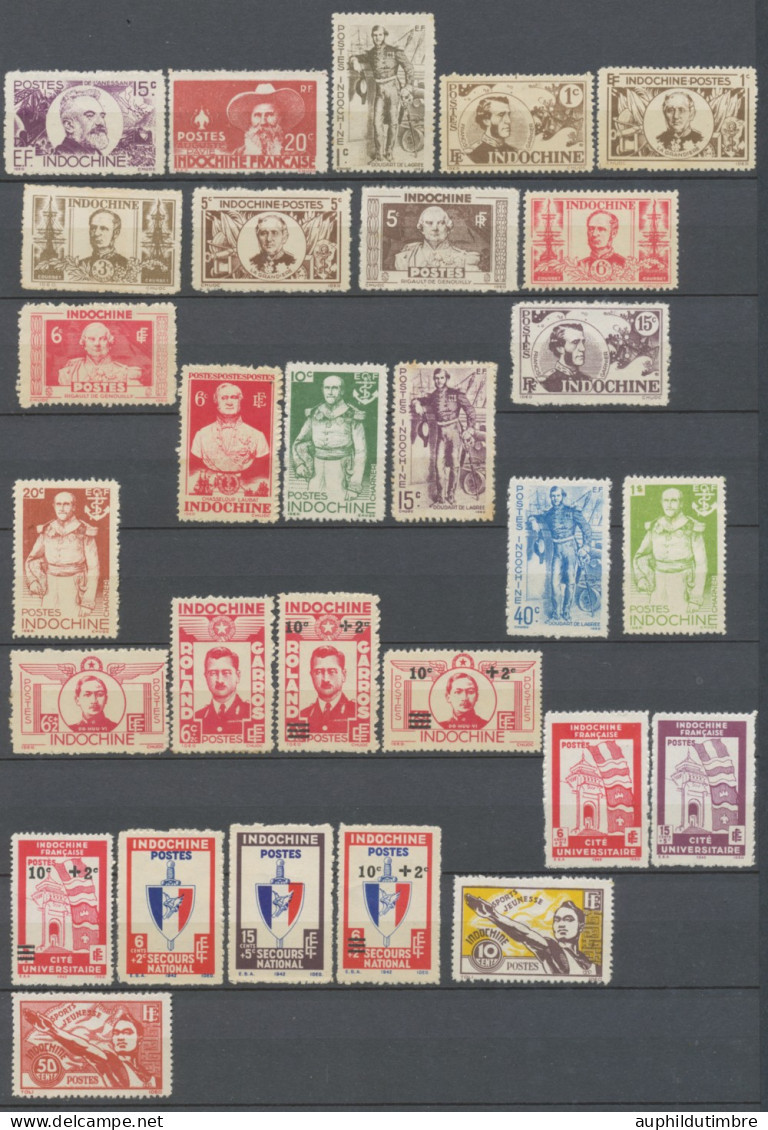 Colonies Françaises INDOCHINE N°224 à 300 Sans N°229A N**/N* C 240€ N3522 - Unused Stamps