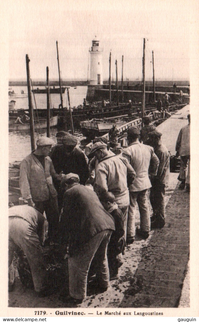 CPA - GUILVINEC - Le Marché Aux Langoustines - Edition Villard - Guilvinec