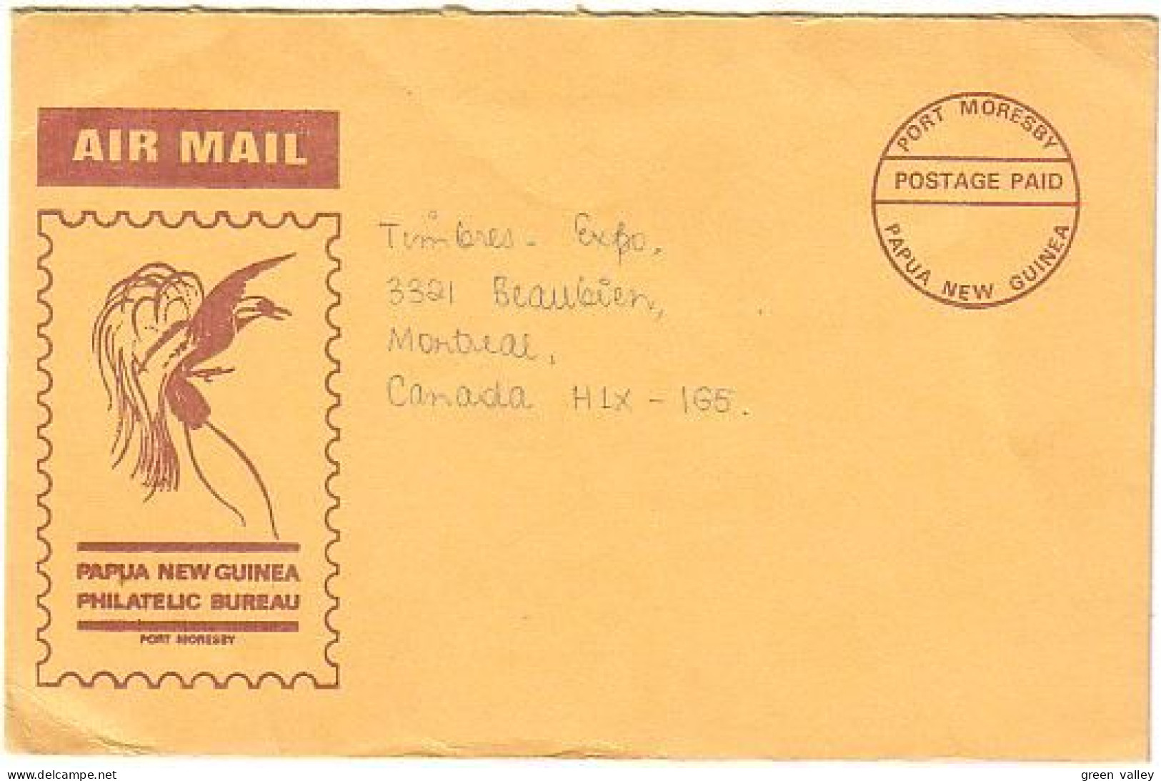 Papua New Guinea Bird Of Paradise Oiseau Du Paradis Official Mail Philatelic Bureau FDC Cover ( A80 988) - Parrots