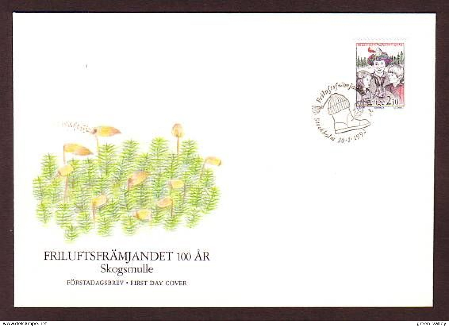 Sweden Friluftframjandet Stockholm 1992 FDC Cover ( A80 869) - Natur