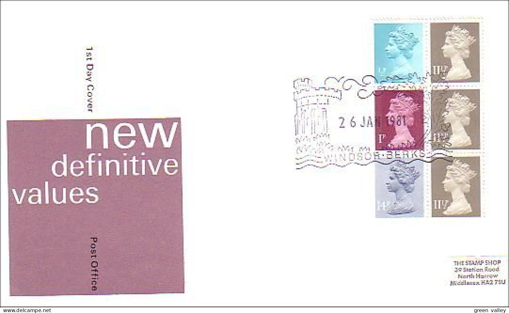 Machin 26 JAN 1981 50p Pane On Windsor Berks Pictorial Handstamp FDC Cover ( A80 748) - Ecosse