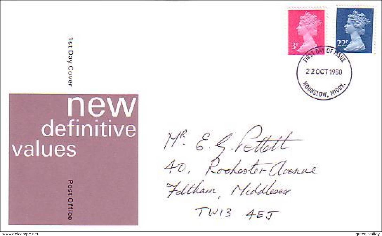 Machin 22 OCT 1980 23p 22p On Hounslow Middx FDC Cover ( A80 744) - Scozia
