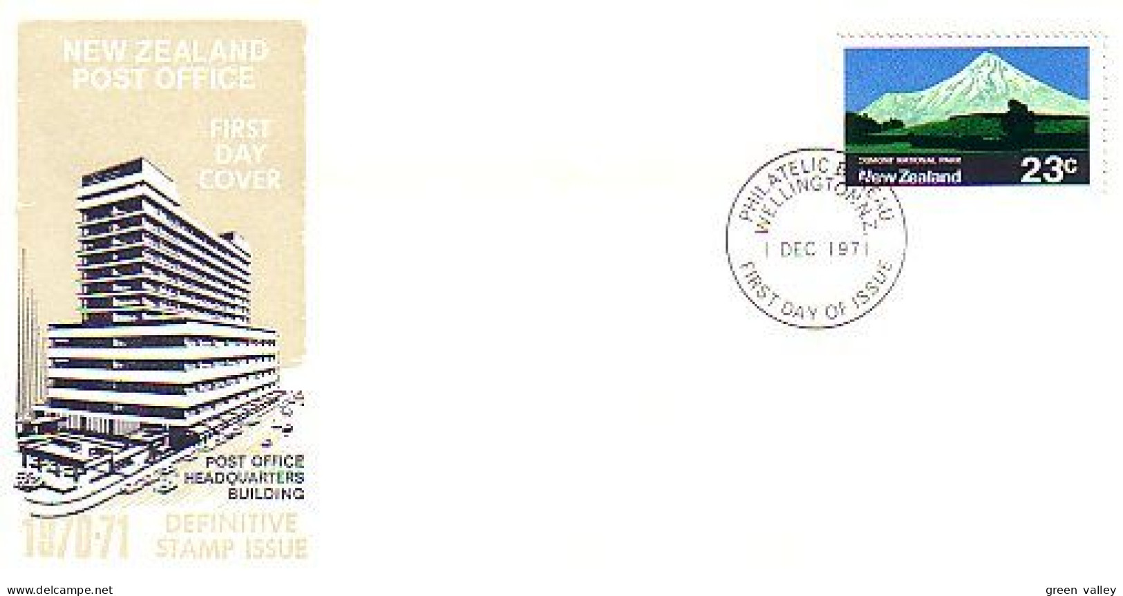 New Zealand Mt Egmont Volcano FDC Cover ( A80 207) - Volcanos