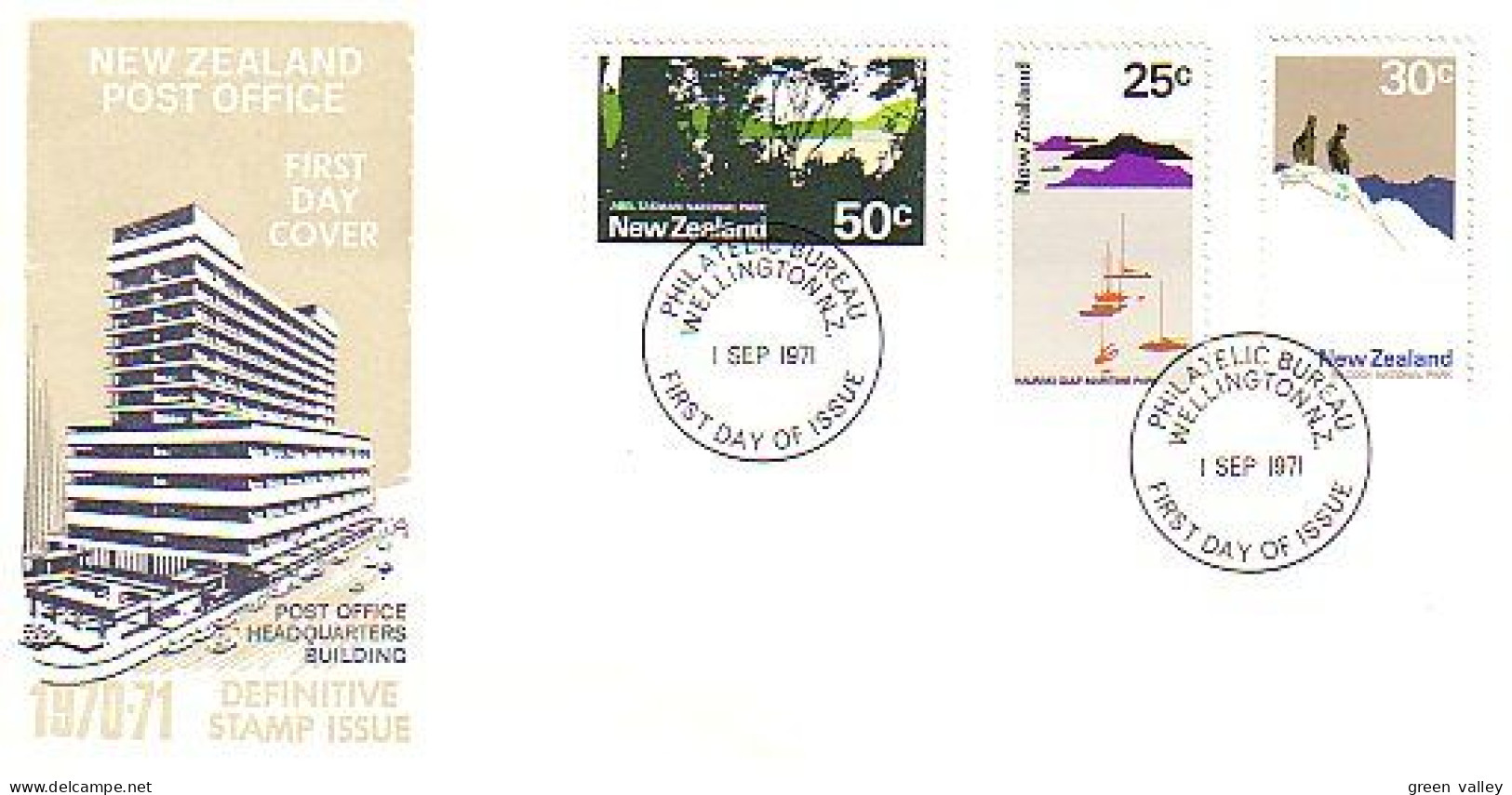 New Zealand National Parks FDC Cover ( A80 206) - Volcanos