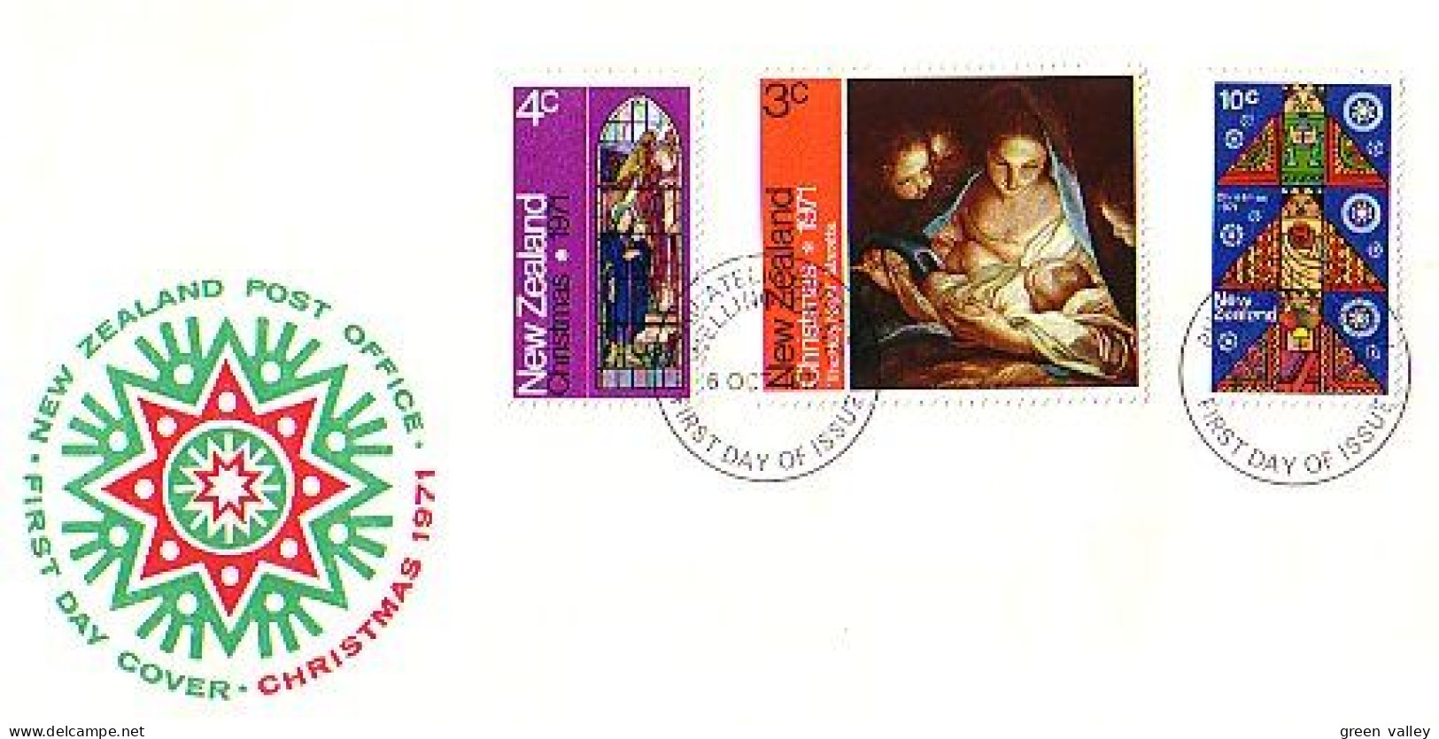 New Zealand Christmas 1971 FDC Cover ( A80 210) - Religious