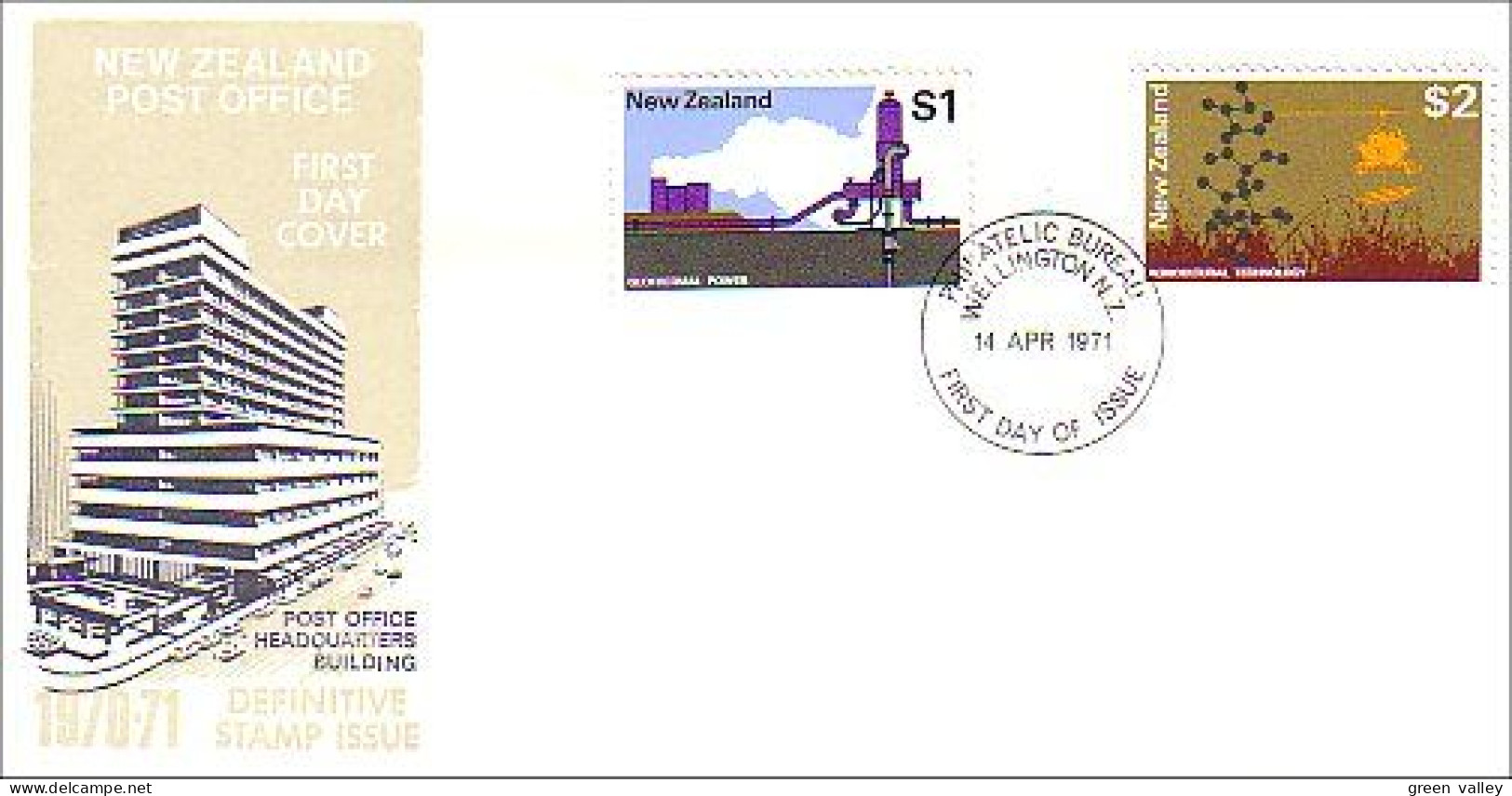 New Zealand Energie Geothermal Power FDC Cover ( A80 209) - Volcanes