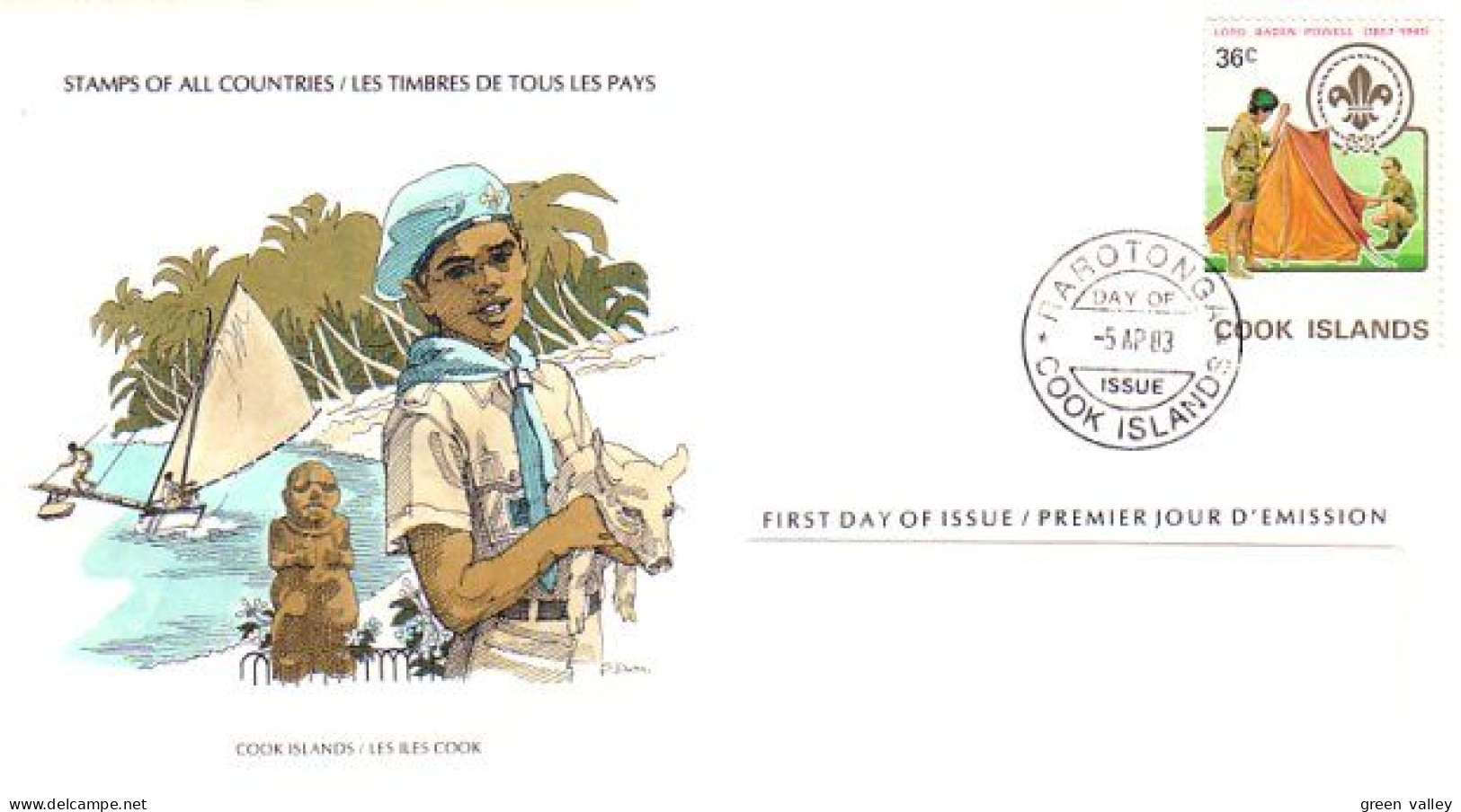 Cook Scouts FDC Cover ( A80 195) - Altri & Non Classificati