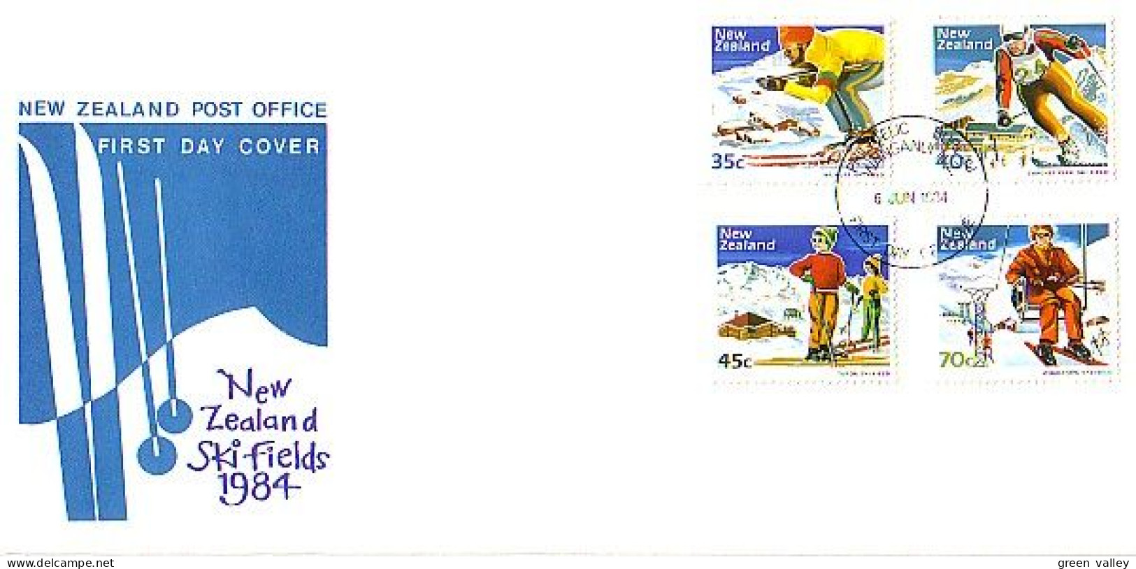 New Zealand Ski FDC Cover ( A80 141a) - Autres & Non Classés