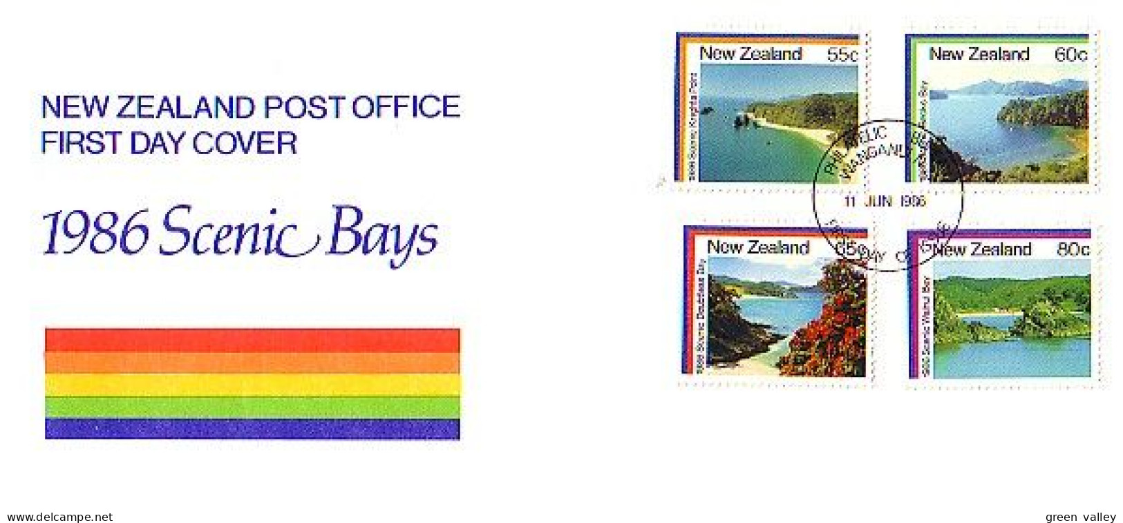 New Zealand Scenic Bays Baies Criques FDC Cover ( A80 145a) - Autres & Non Classés